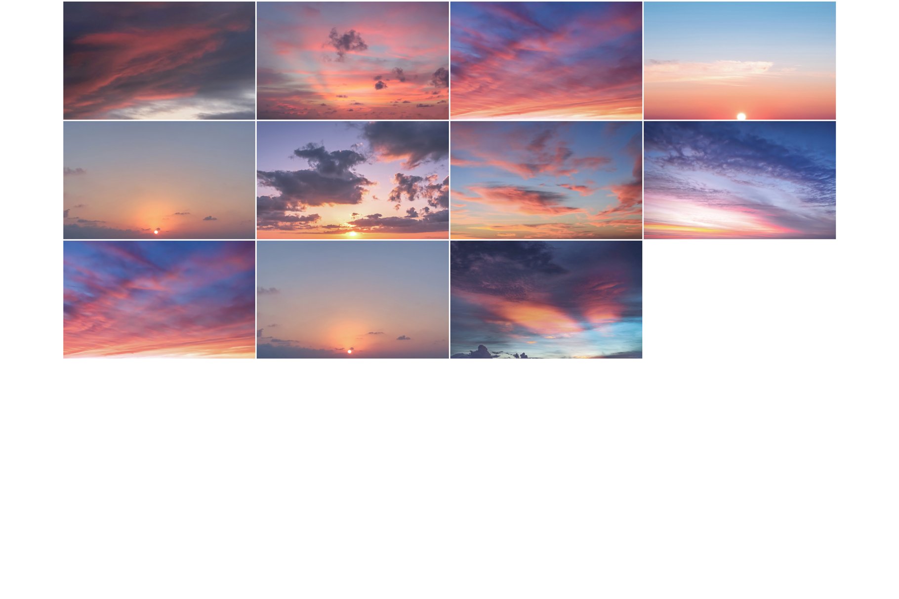 sunrise sky replacement pack 8 672