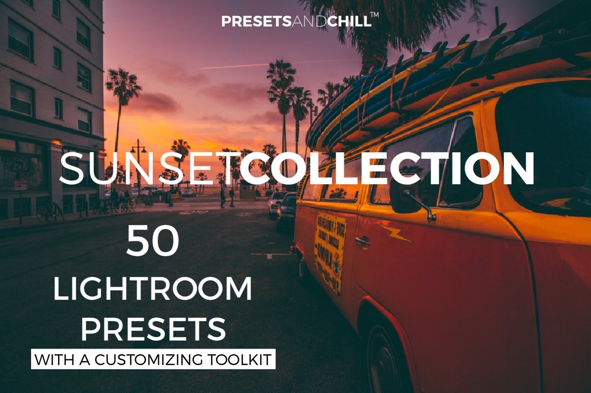 50 Sunset Sunrise Lightroom Presetscover image.