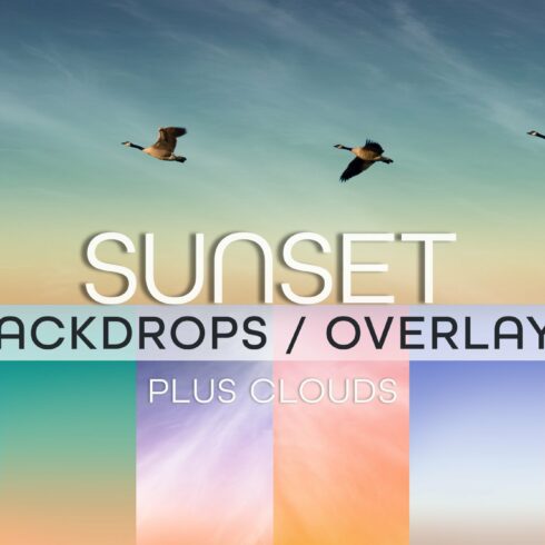 25 Sunset Sky Composite Backdropscover image.