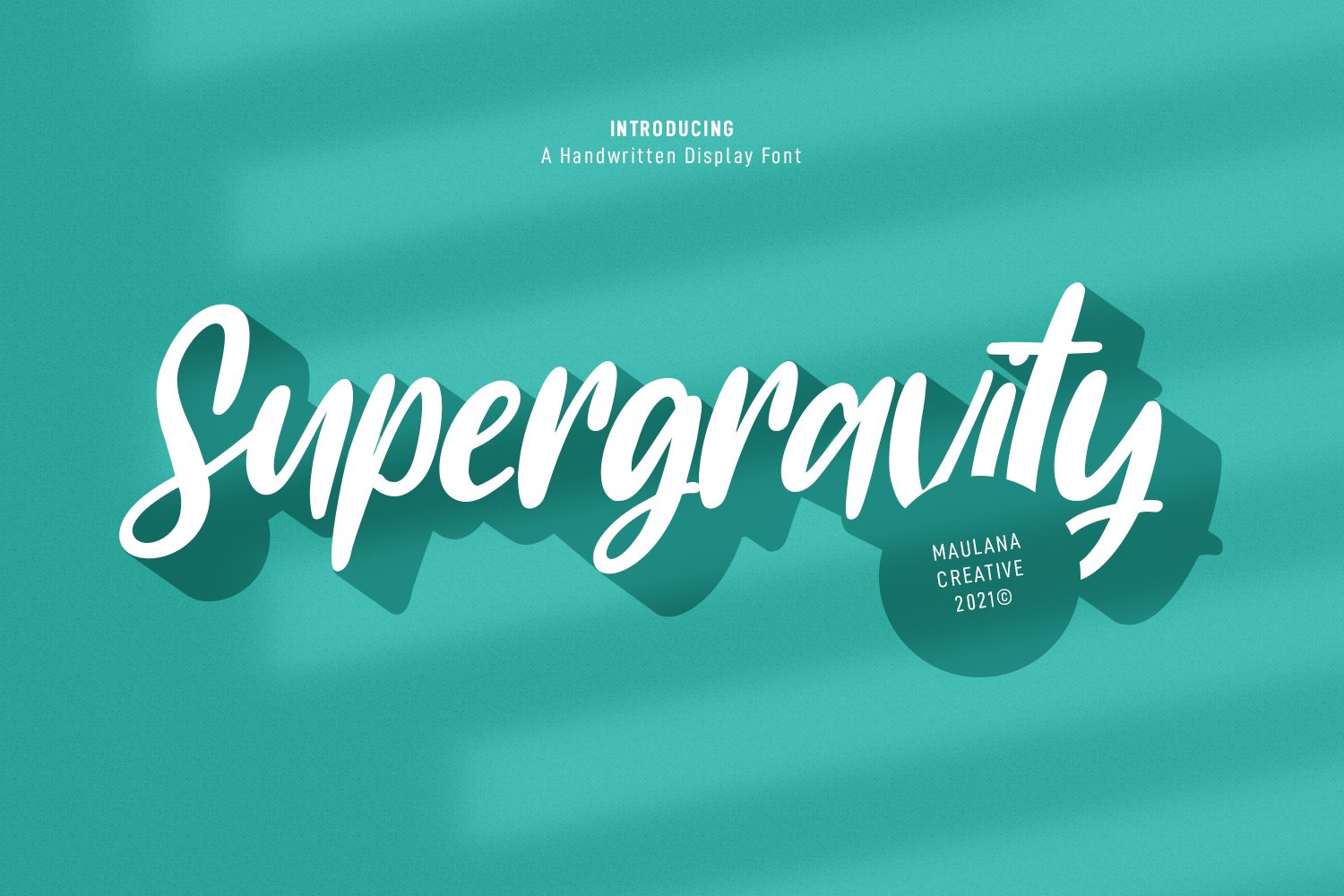 Supergravity Handwritten Font cover image.