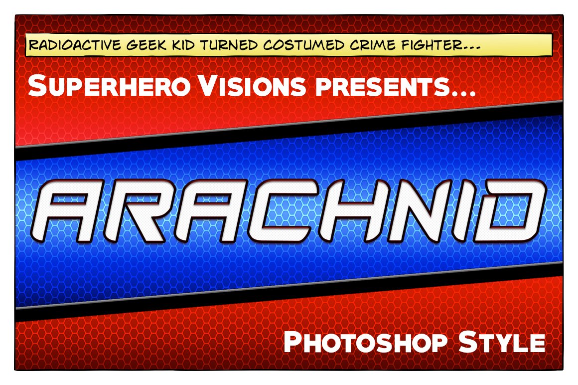 10 Photoshop Styles: Superheroes v1preview image.