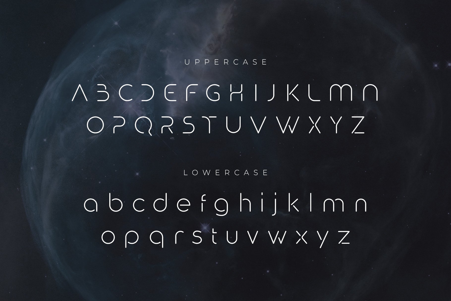 Supernova - Futuristic Display Font preview image.