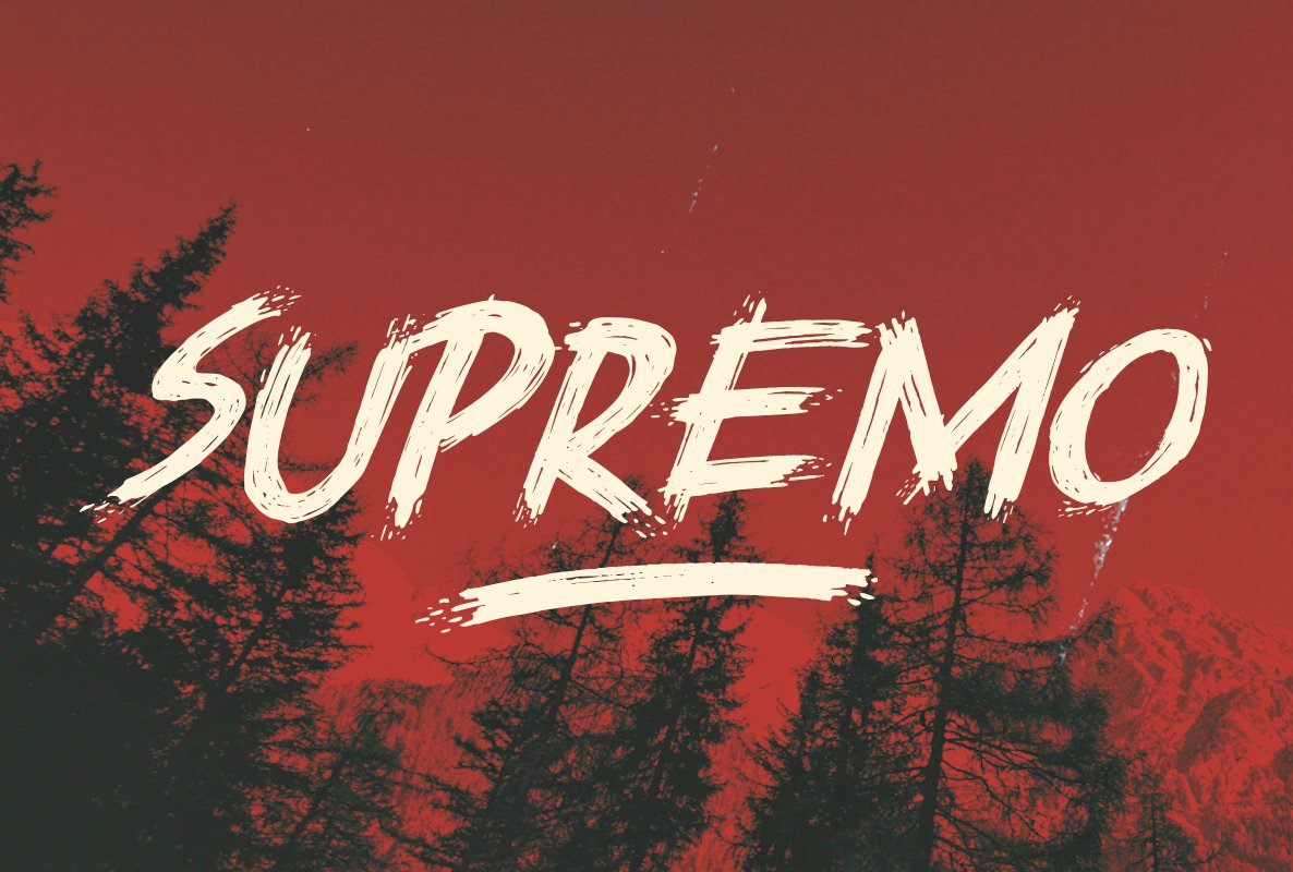 Supremo | Horror Font cover image.