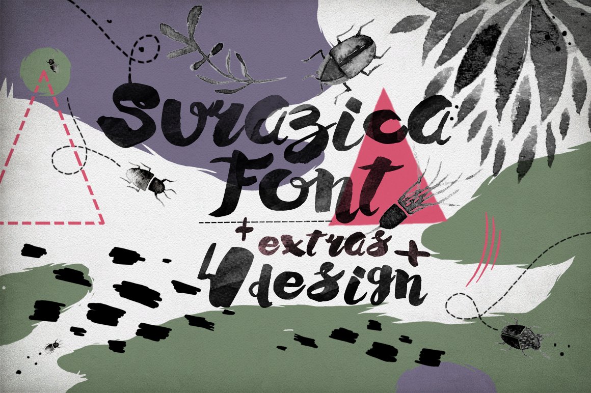 Surazica Font+4 Design cover image.