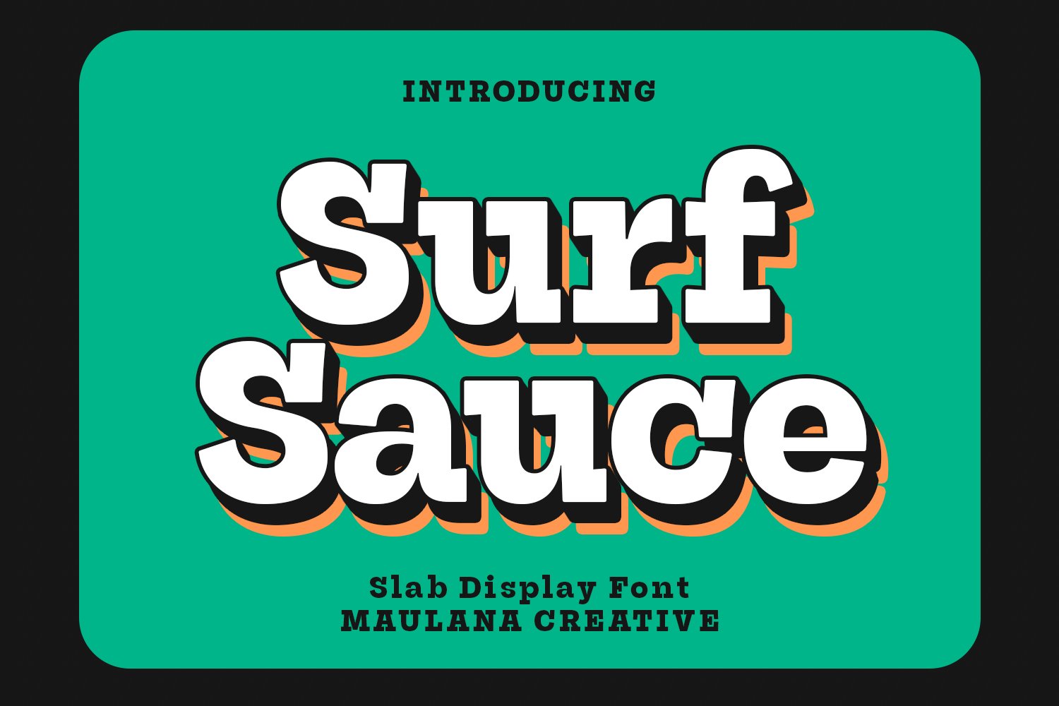 Surf Sauce Display Font cover image.