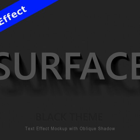 Text Effect with Oblique Shadowcover image.