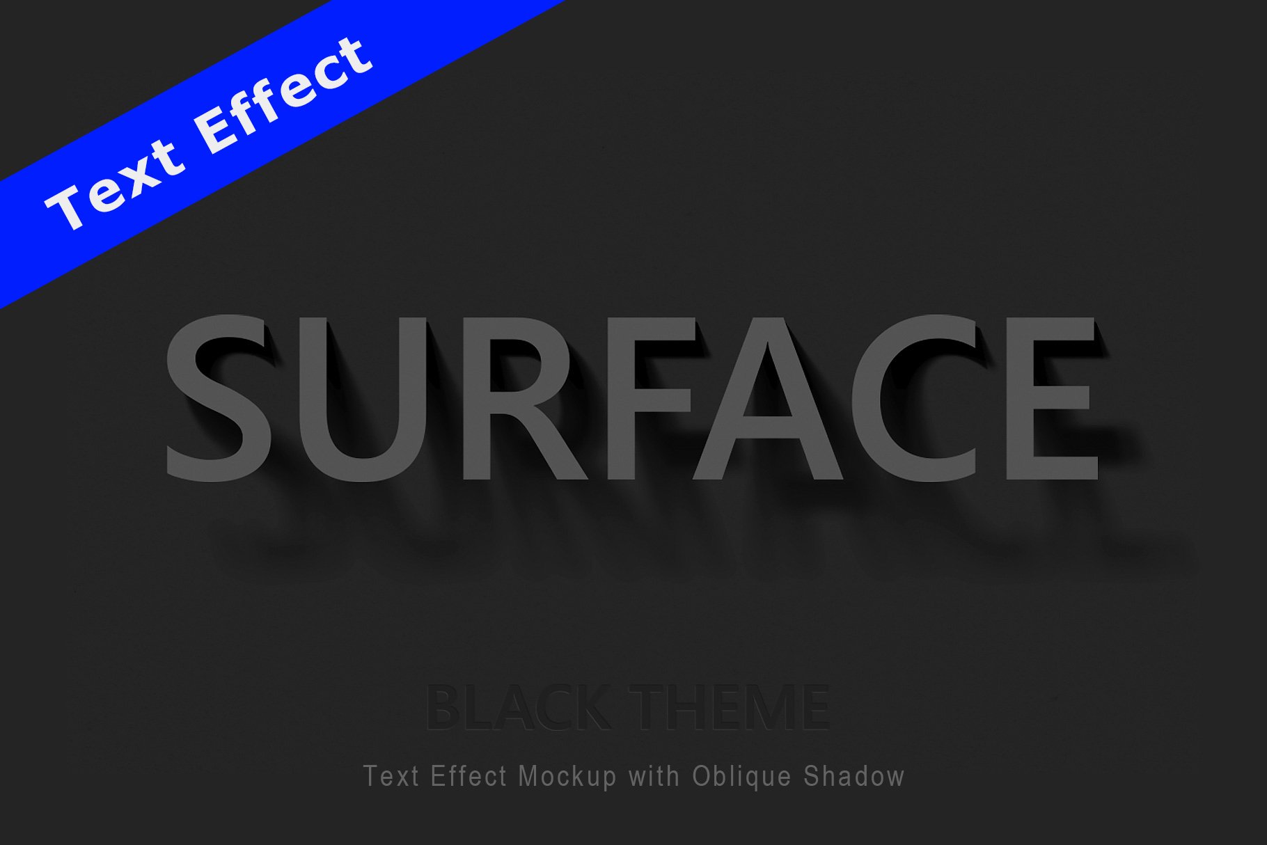 Text Effect with Oblique Shadowcover image.