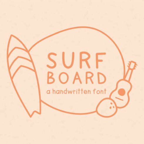 Surfboard - Handwritten font cover image.