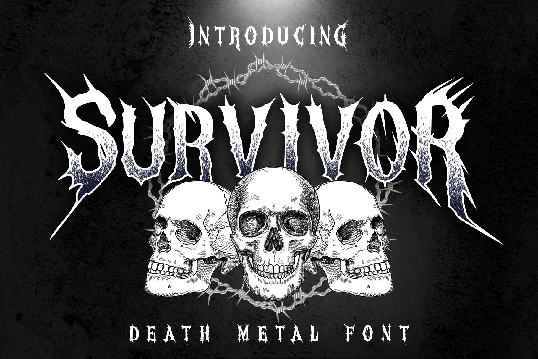 SURVIVOR METAL FONT cover image.