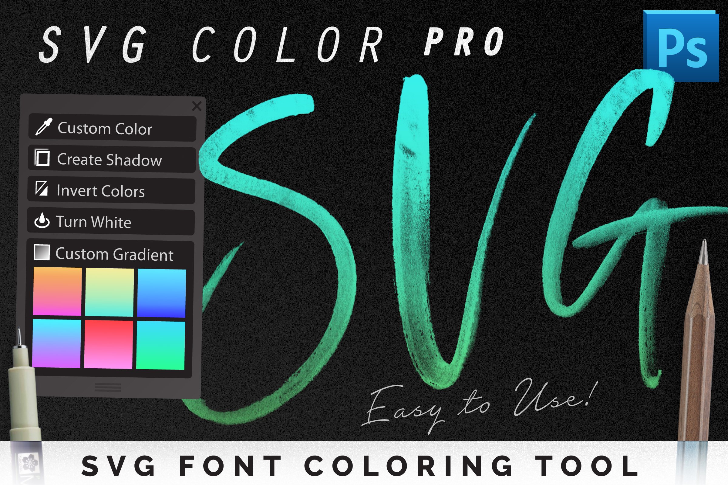 SVG Font Coloring Tool Procover image.
