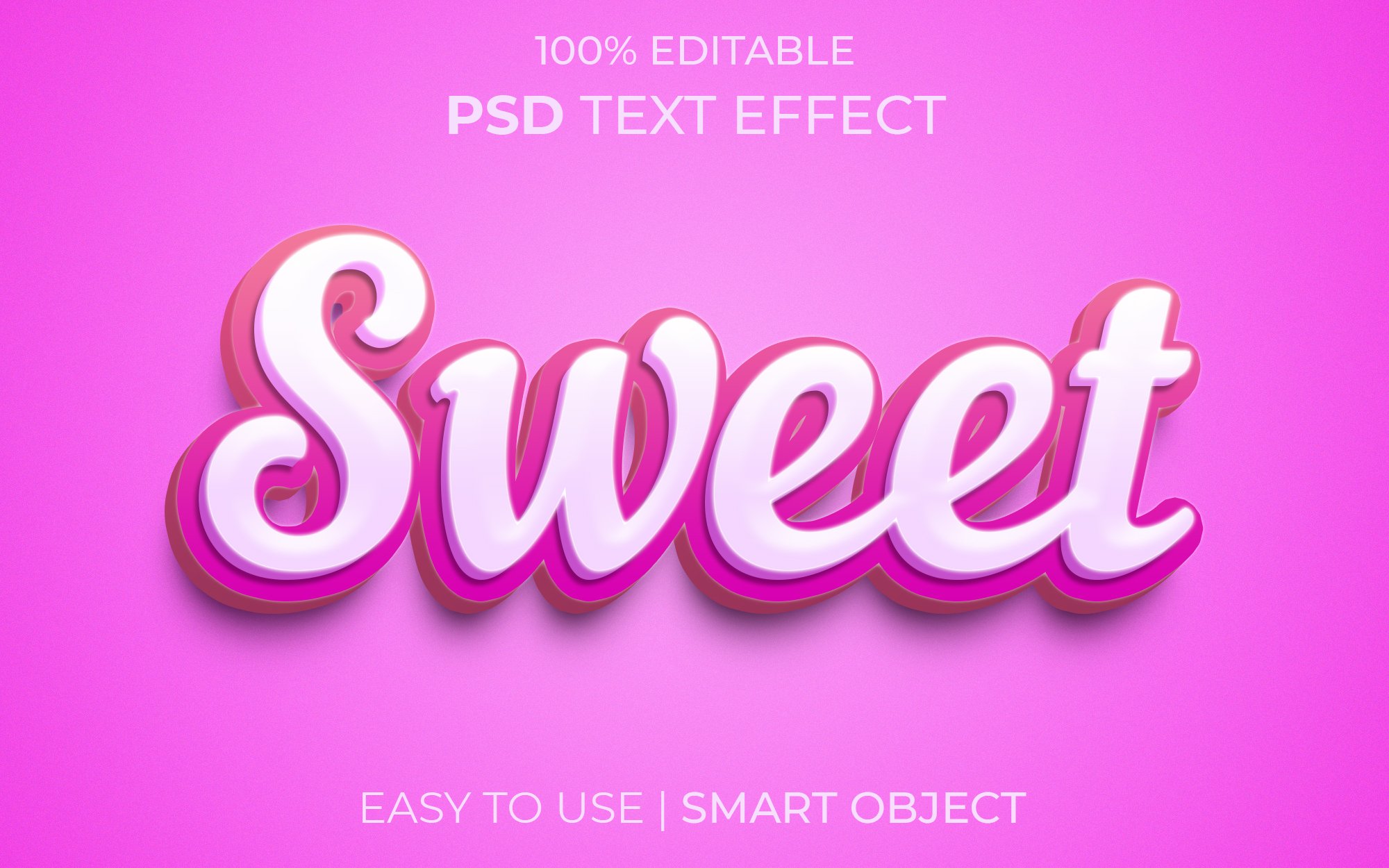Sweet 3D Text Effectcover image.