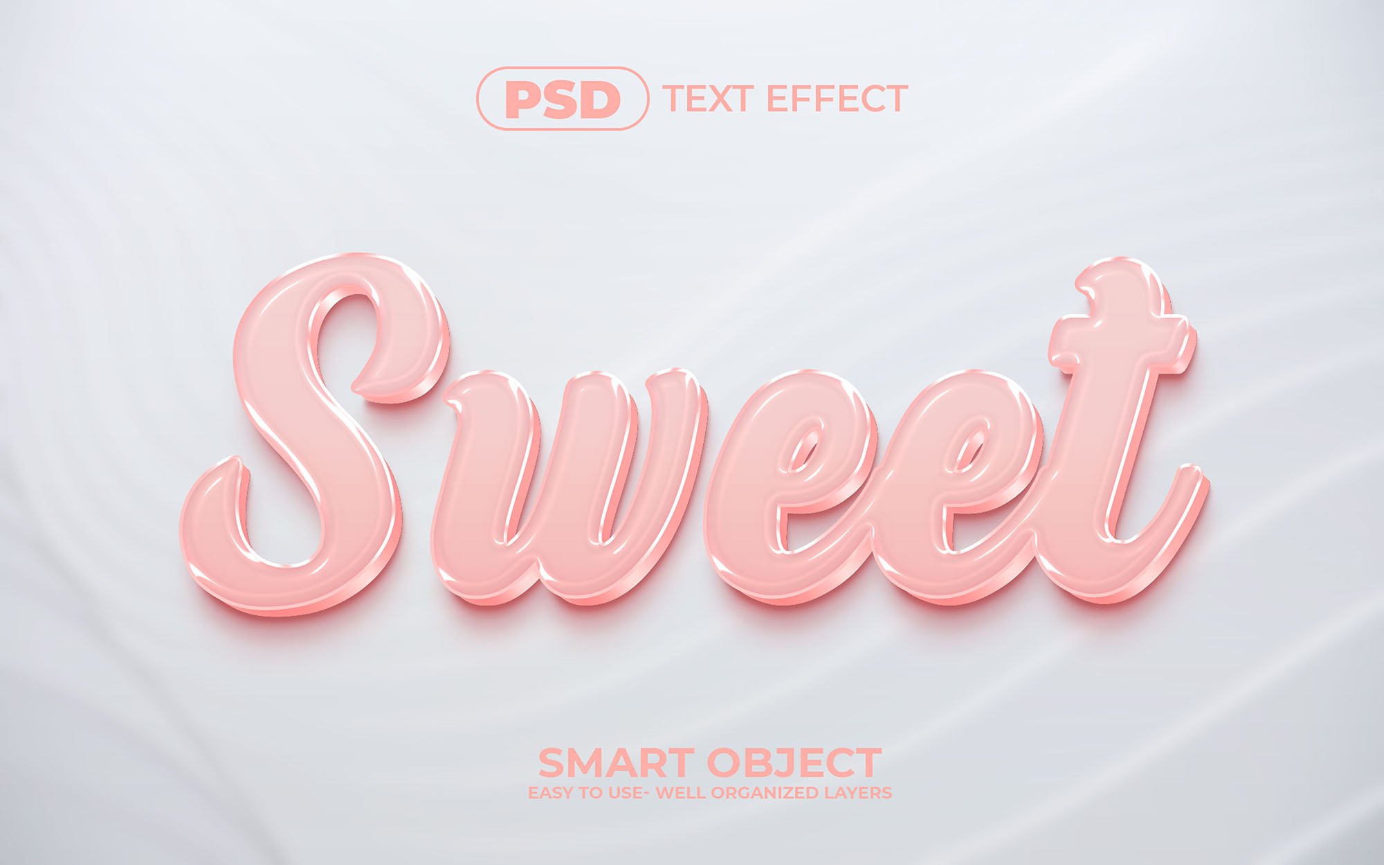 Sweet 3D Editable Text Effect Stylecover image.