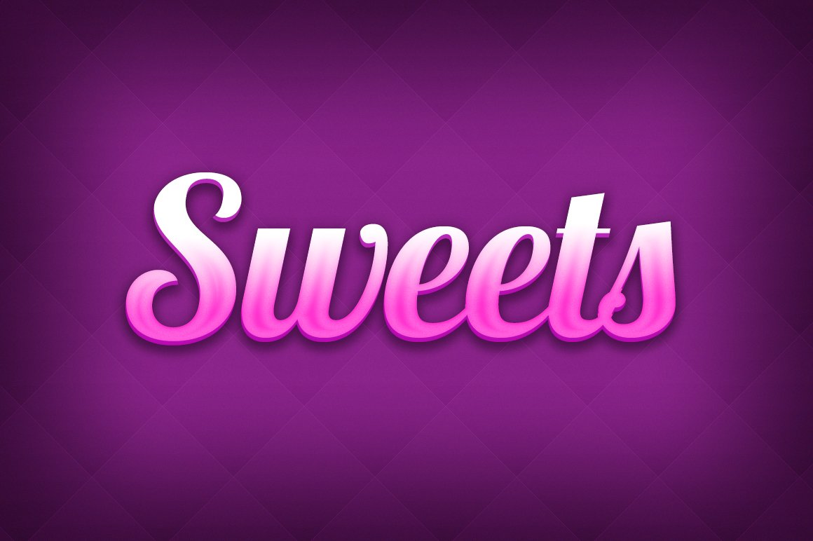 sweet candy text effect 819
