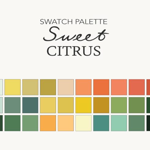 Procreate Color Palette, Citruscover image.