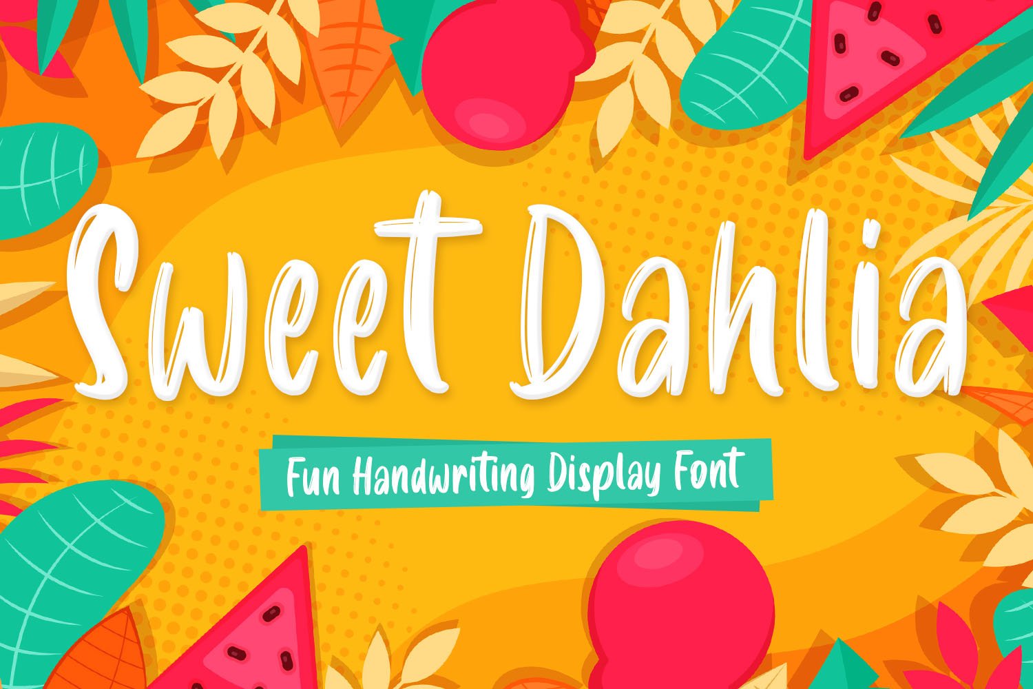 Sweet Dahlia Brush Handwriting Font cover image.