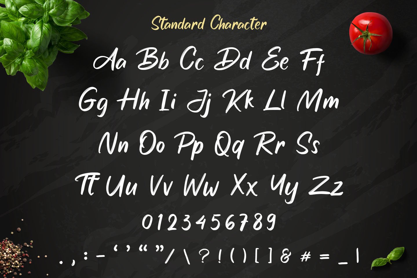 sweet garnish font 4a 905