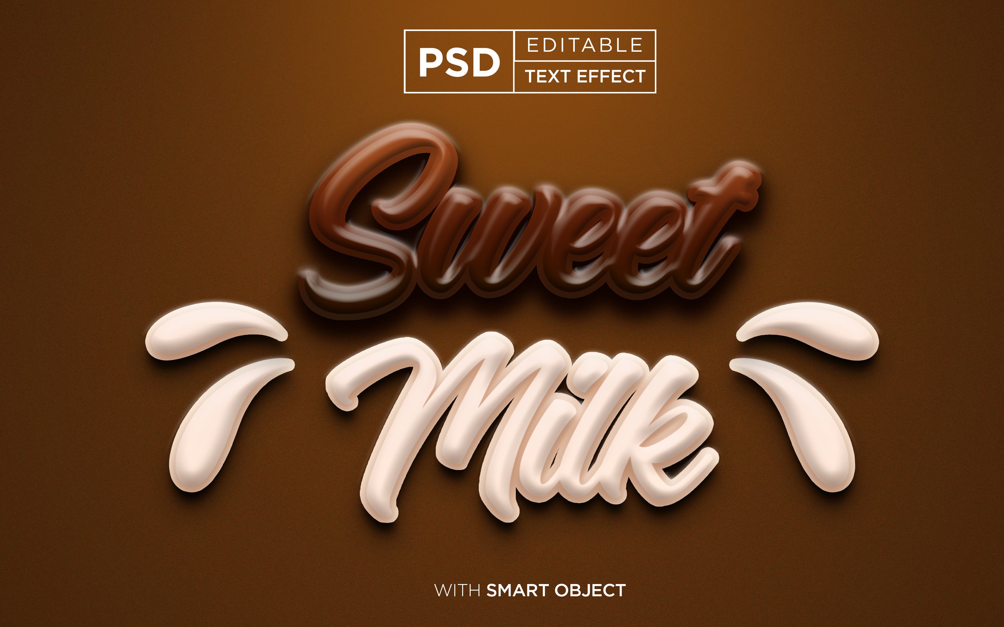 chocolate milk text effectcover image.