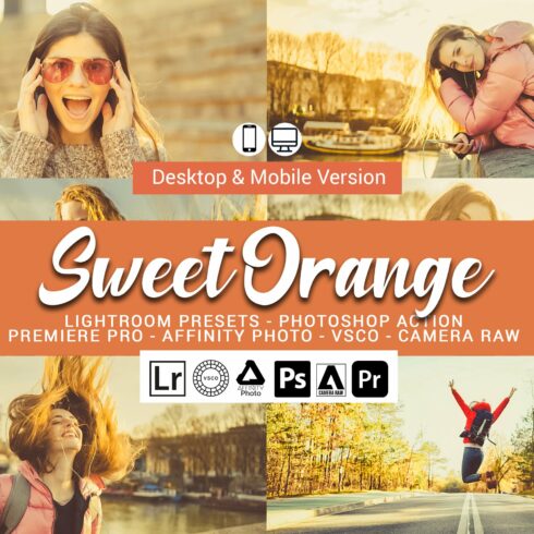 Sweet Orange Lightroom Presetscover image.