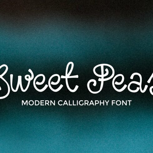 Sweet Peas Font cover image.