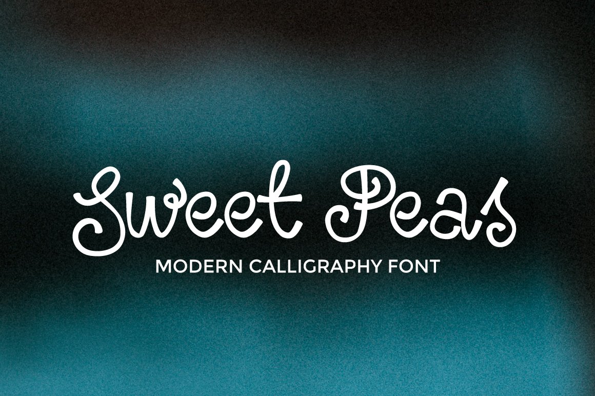 Sweet Peas Font cover image.