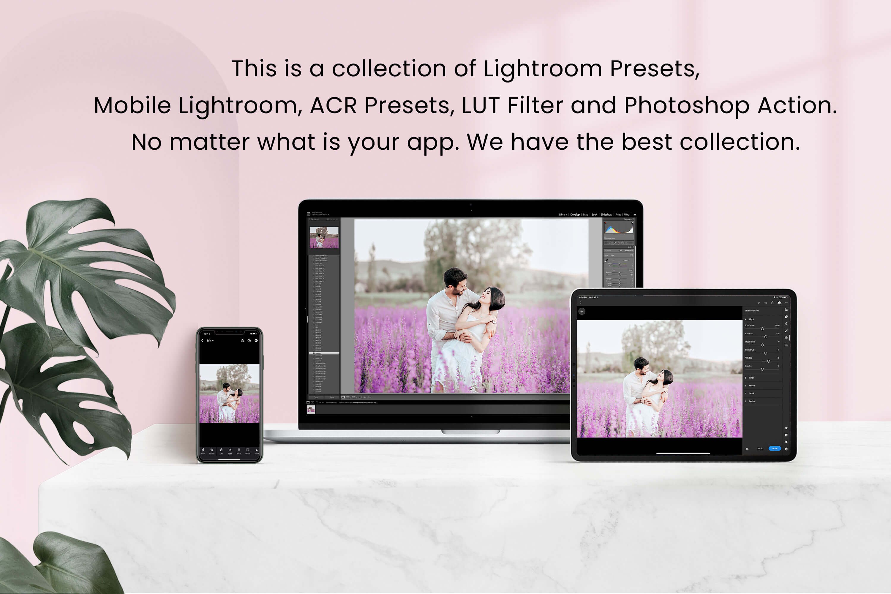 Sweet Pink Lightroom Presets Desktoppreview image.