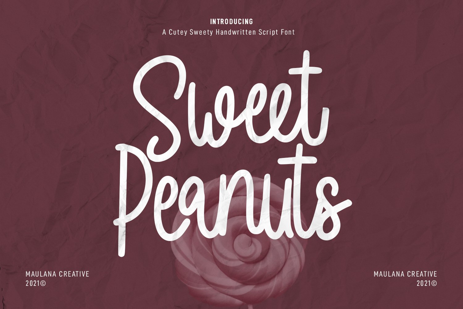 Sweet Peanuts Cutey Handwritten cover image.