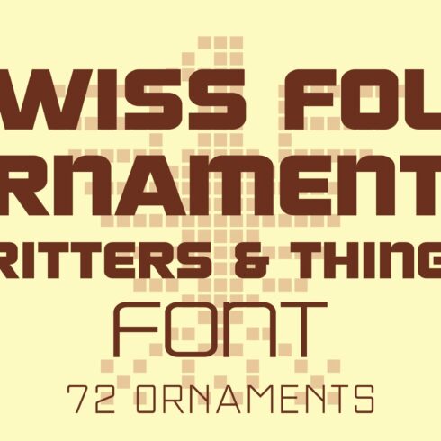 Swiss Folk Ornaments Font - Critters cover image.