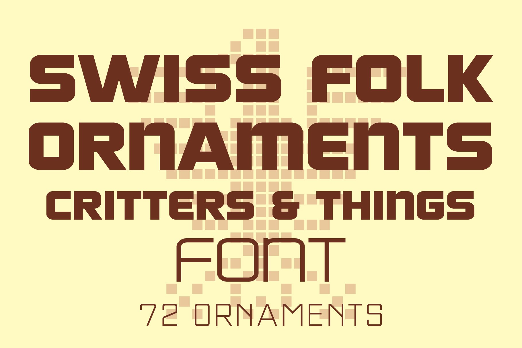 Swiss Folk Ornaments Font - Critters cover image.