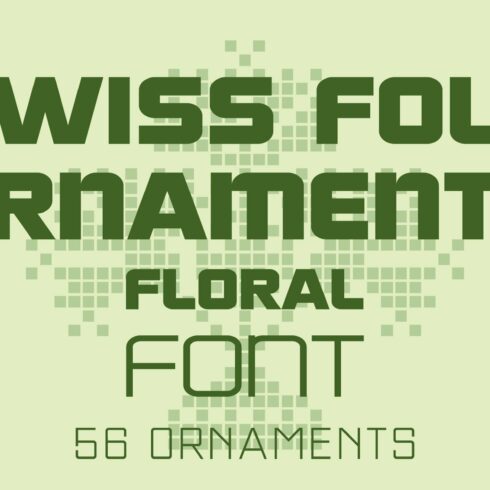 Swiss Folk Ornaments Font - Floral cover image.