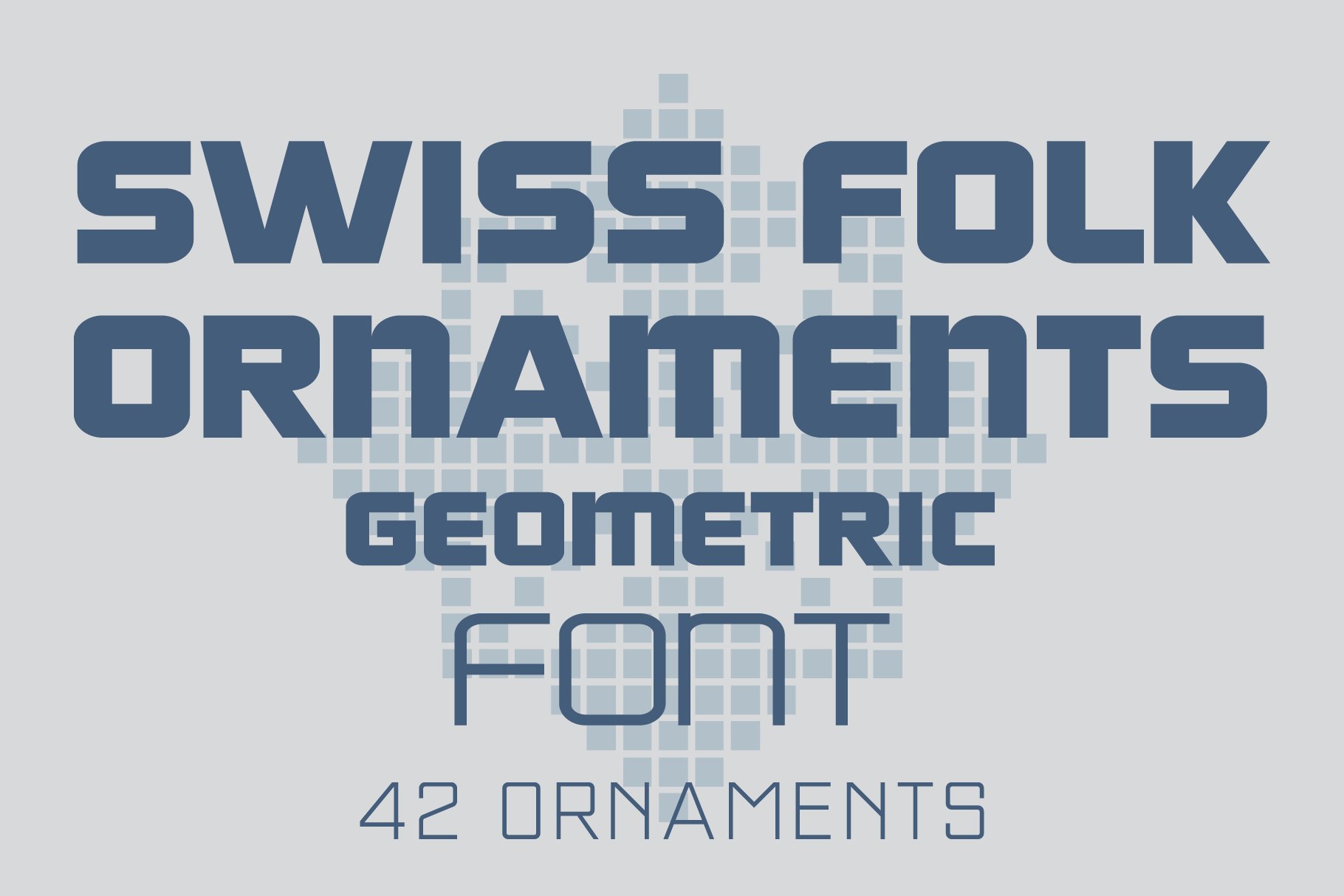 Swiss Folk Ornaments Font-Geometric cover image.