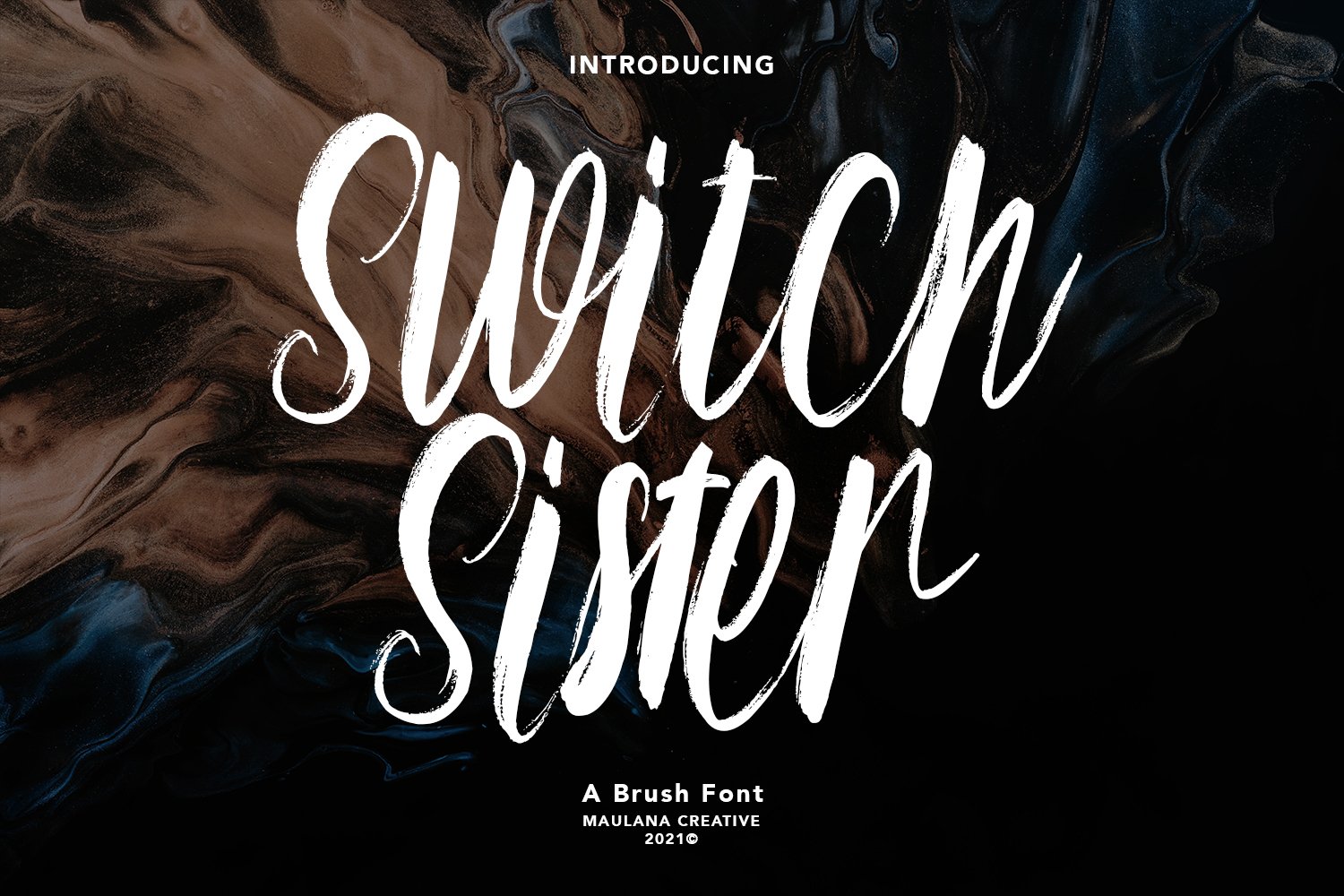Switch Sister Brush Font cover image.