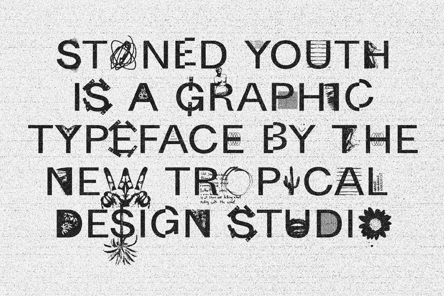 STONED YOUTH - GRAPHIC FONT preview image.