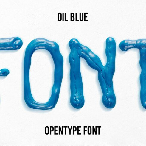 Oil Blue Font cover image.