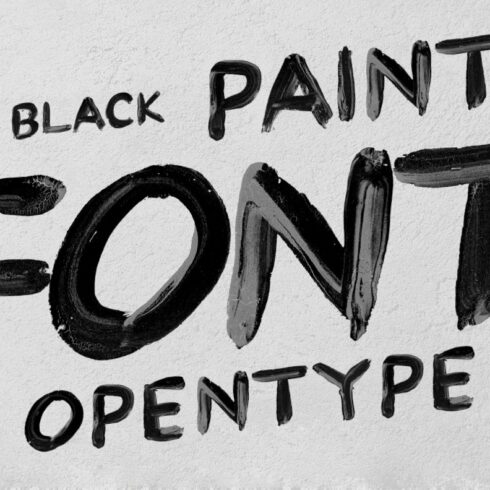 Black Paint Font cover image.