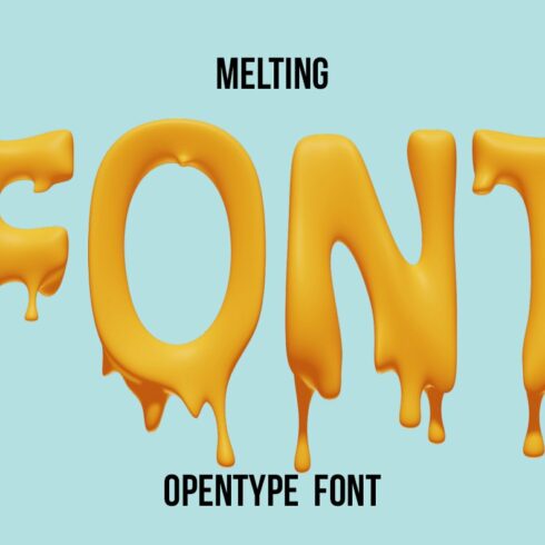 Melting Font cover image.