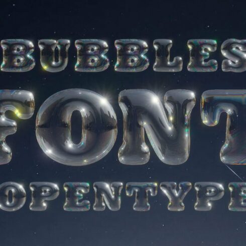 Bubbles Font cover image.