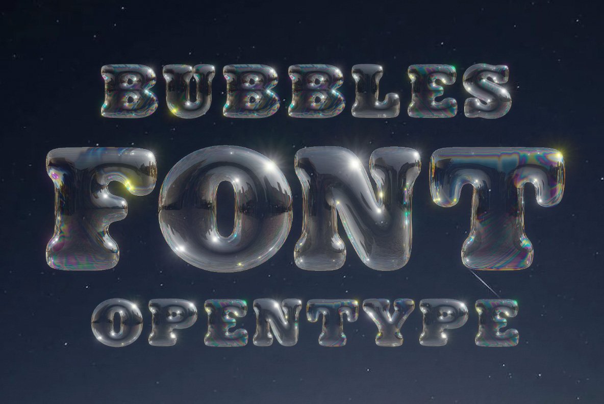 Bubbles Font cover image.