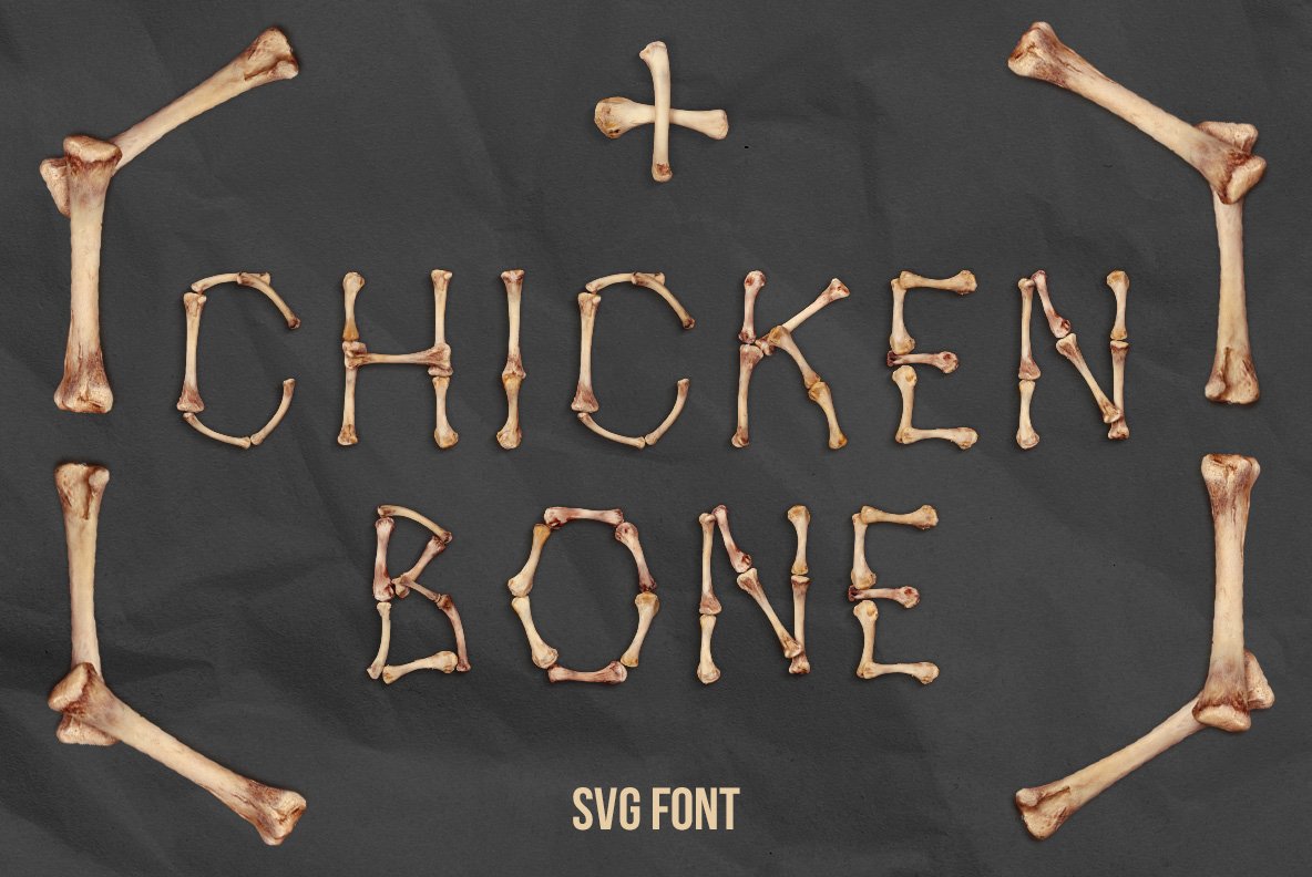 Chicken Bones Font cover image.