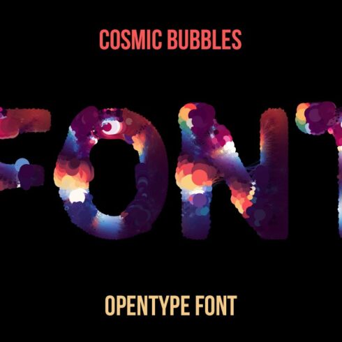 Cosmic Bubbles Font cover image.