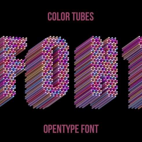 Color Tubes Font cover image.