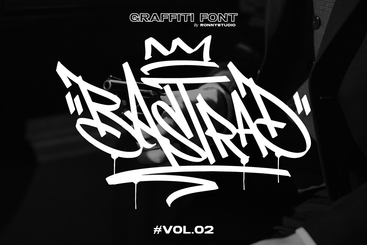 Bastrad Vol.02 - Graffiti Font cover image.
