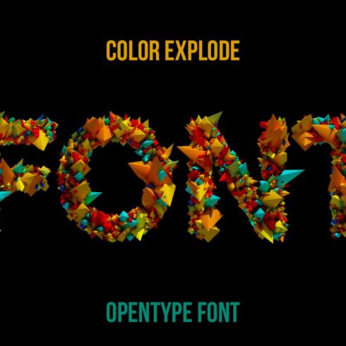 Color Explode Font cover image.