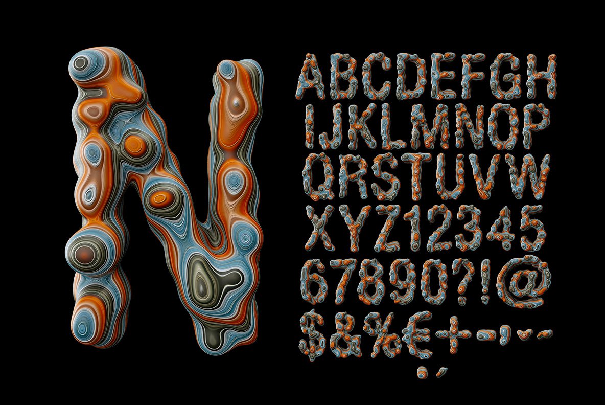 Metamorph Font preview image.