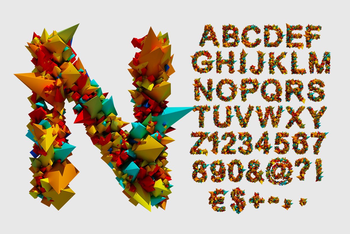 Color Explode Font preview image.