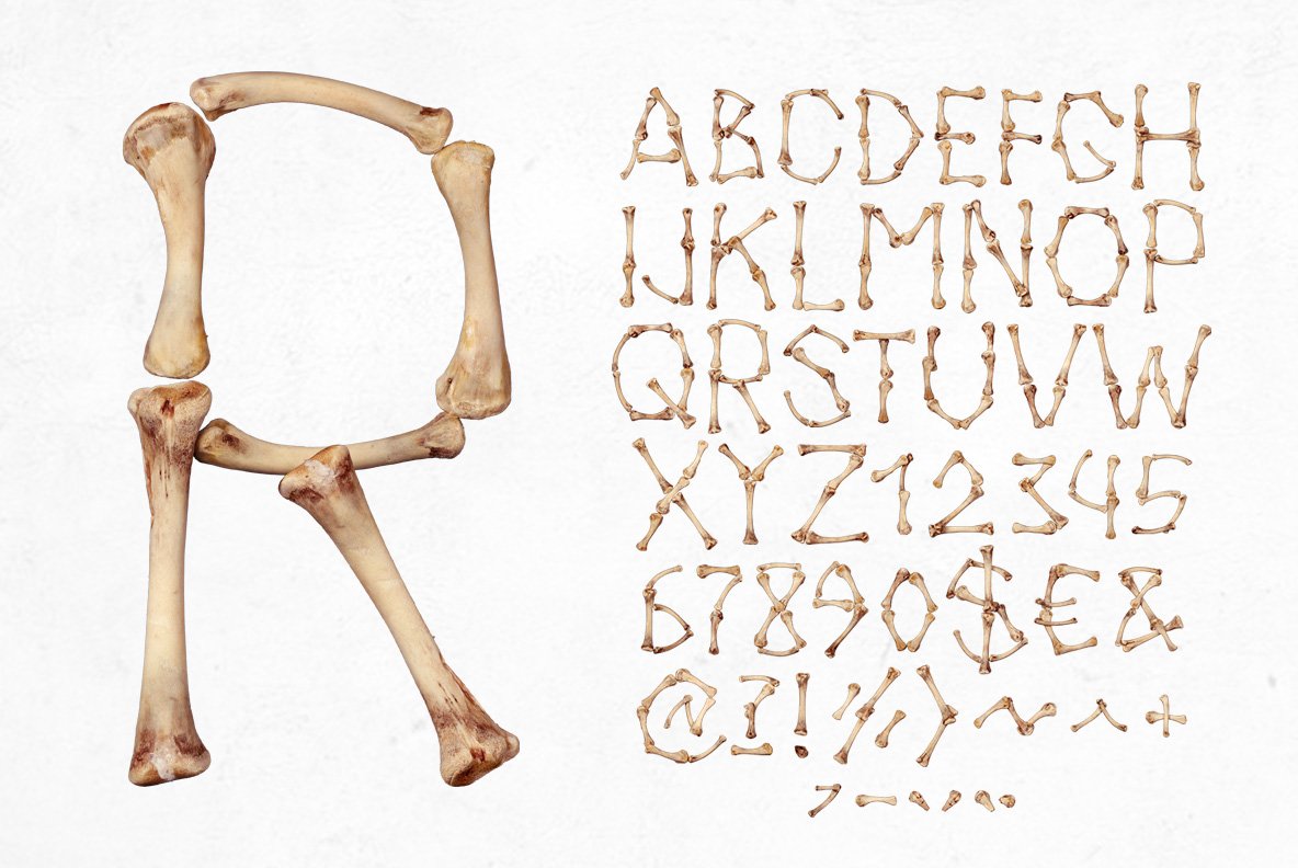 Chicken Bones Font preview image.