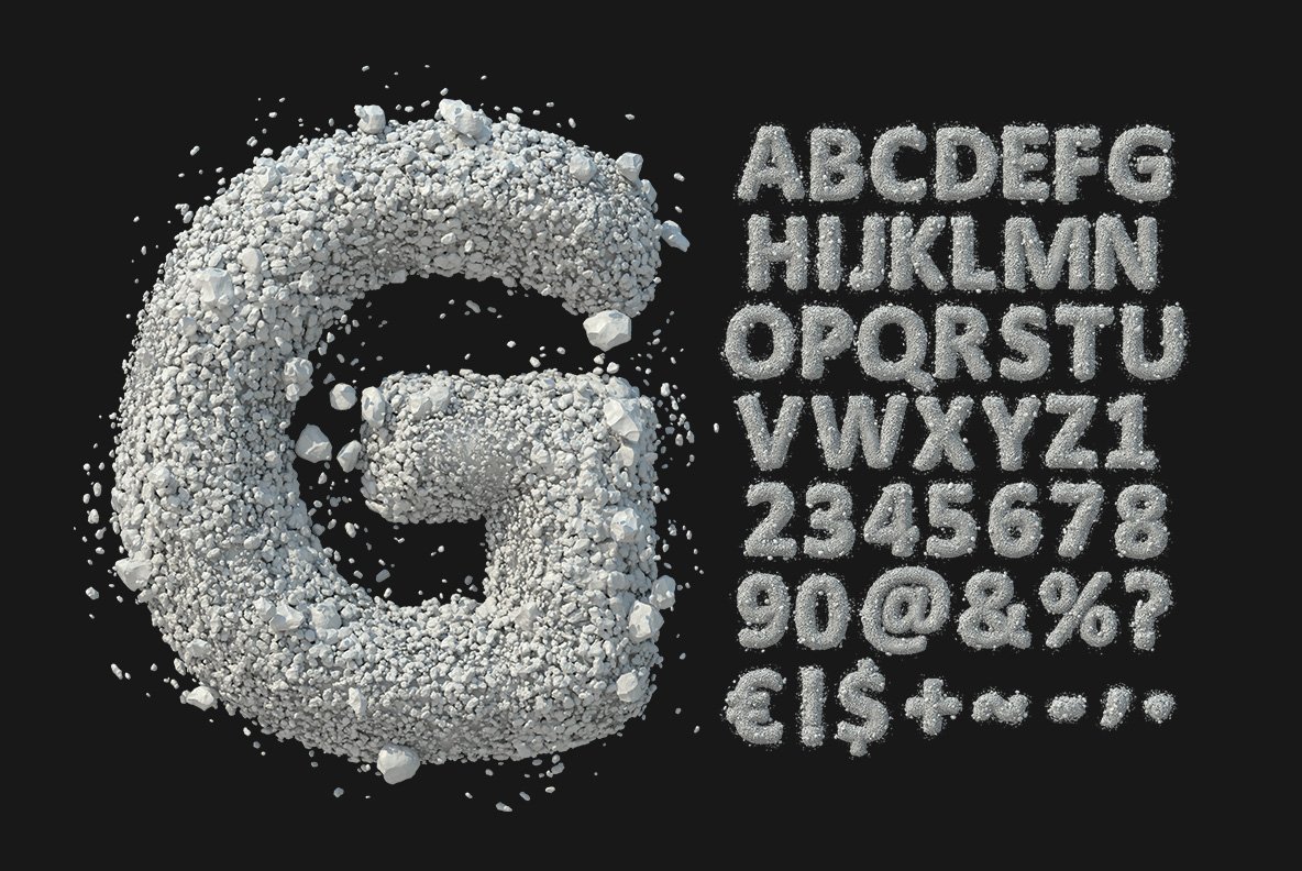 Stone Dust Font preview image.