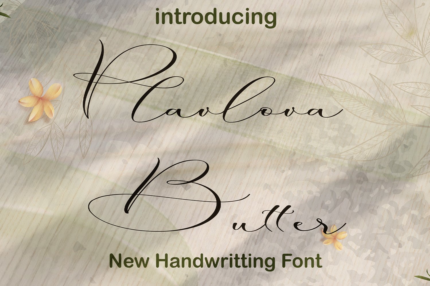 Plavlova Butter Font Script cover image.