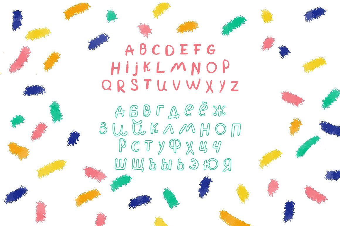 TABIR - kids style font preview image.