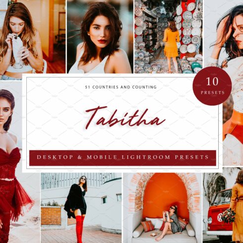 10 x Lightroom Presets, Tabithacover image.