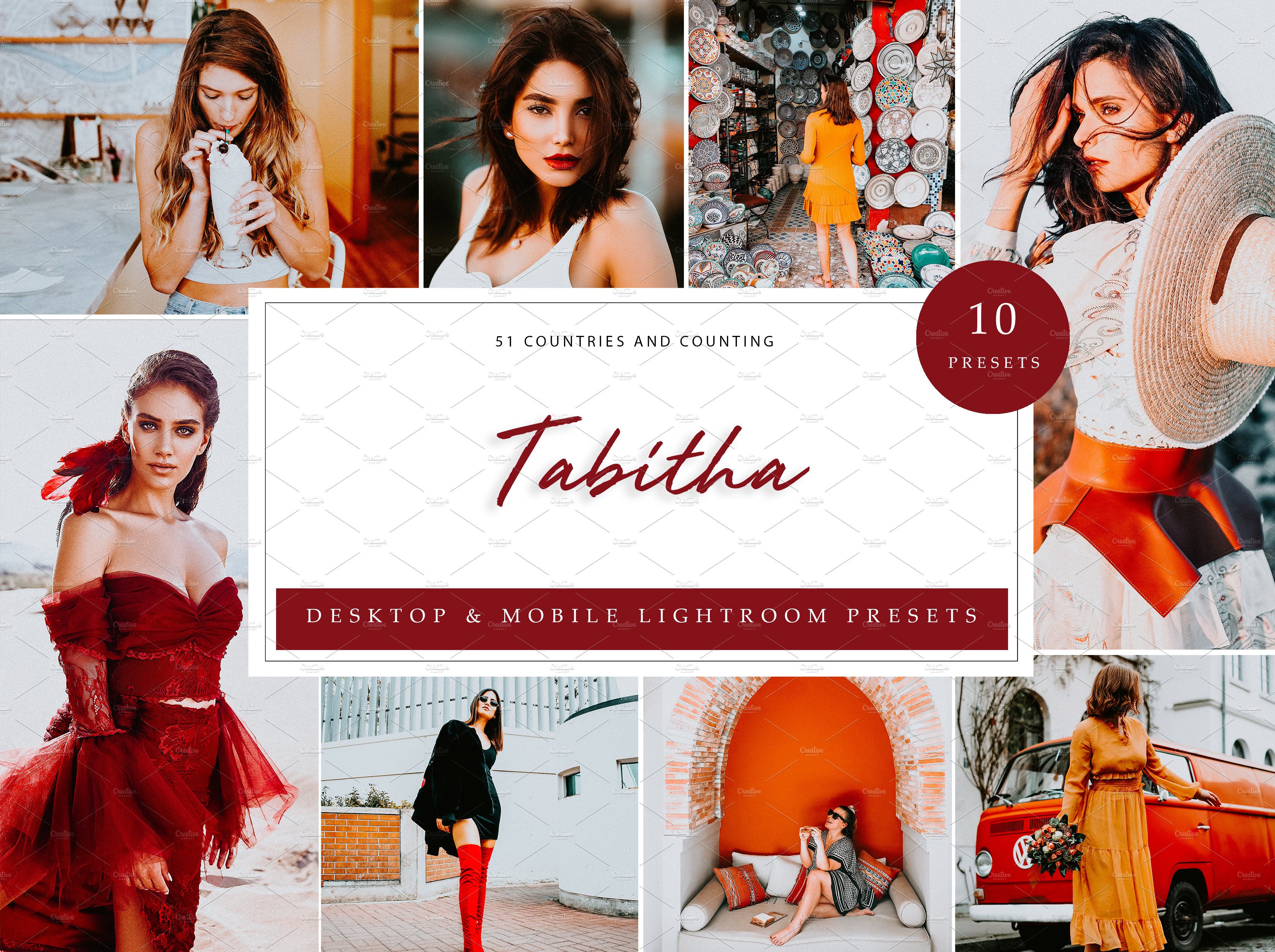 10 x Lightroom Presets, Tabithacover image.